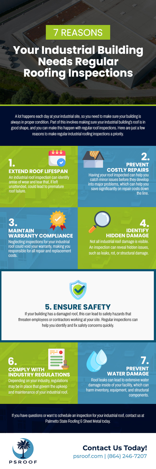 7 Reasons Your Industrial Building Needs Regular Roofing Inspections 